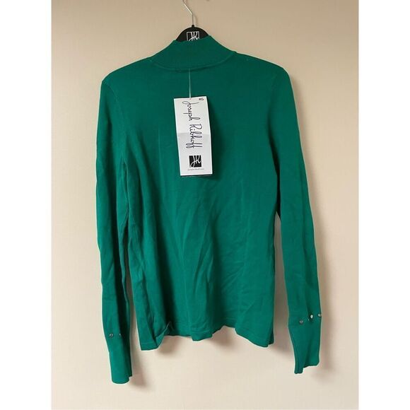 Brand New Joseph Ribkoff Womens Medium Kelly Green Mock Neck Sweater 233949 - Picture 7 of 7